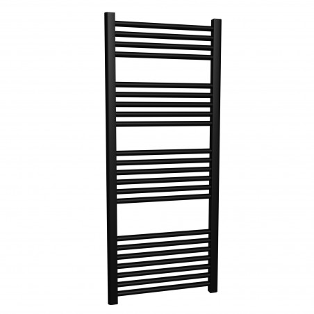 Straight Black Towel Rail - 500 x 1200mm