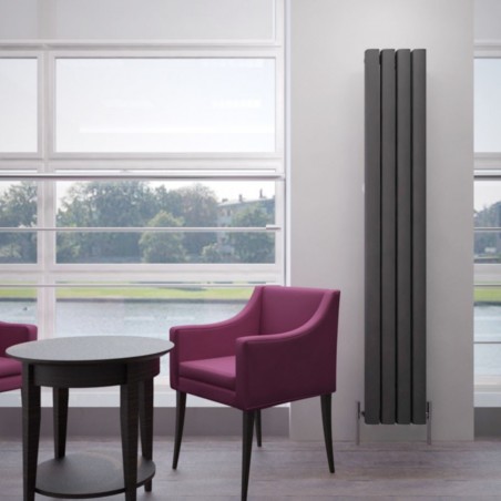 Carisa Vesta Metallic Grey Aluminium Radiator - 295 x 1800mm