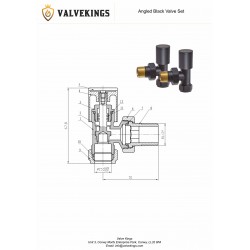 Angled Black Valves - Technical Drawing