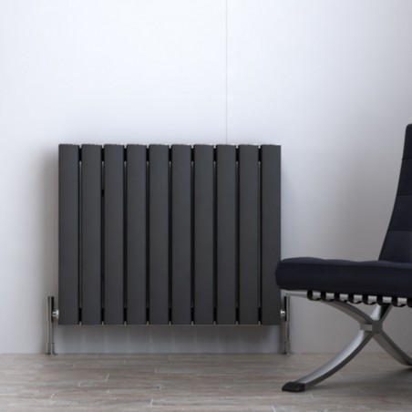 Carisa Vesta Metallic Grey Aluminium Radiator - 745 x 600mm