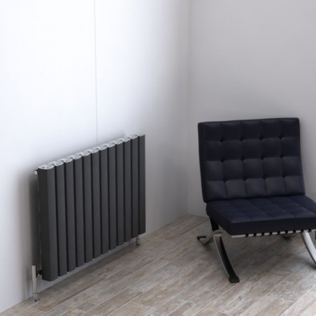 Carisa Vesta Metallic Grey Aluminium Radiator - 895 x 600mm