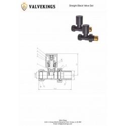 Straight Black Valves (Pair) - Technical Drawing