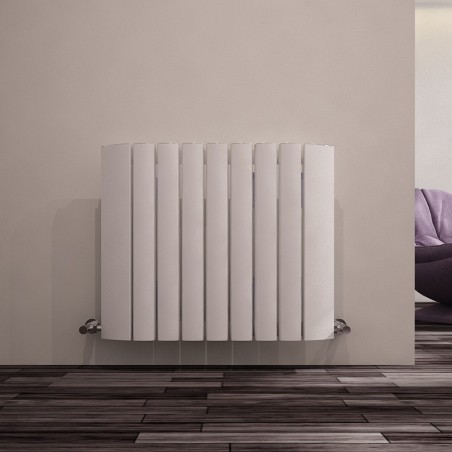 Carisa Gaia White Aluminium Radiator - 730 x 600mm