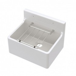 Fireclay Sinks Fireclay Cleaner Sink with Grid 515 x 382 x 393mm