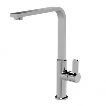 Churni Mono Basin Single Lever Square Basin Tap - Chrome