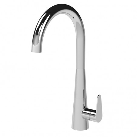 Samir Mono Basin Single Lever Round Basin Tap & Rinser - Chrome