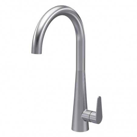 Taps Samir Mono Basin Single Lever Round Basin Tap & Rinser - Brushed Nickel