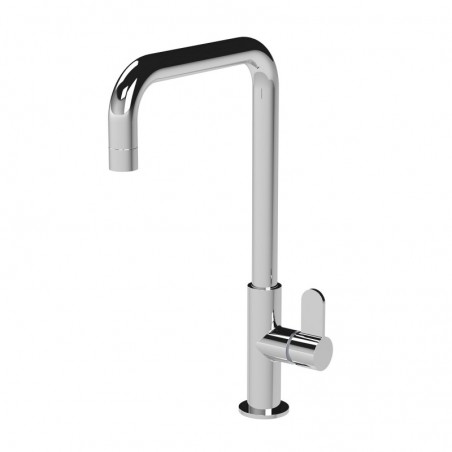 Kosi Mono Basin Single Lever Square Basin Tap & Rinser - Chrome