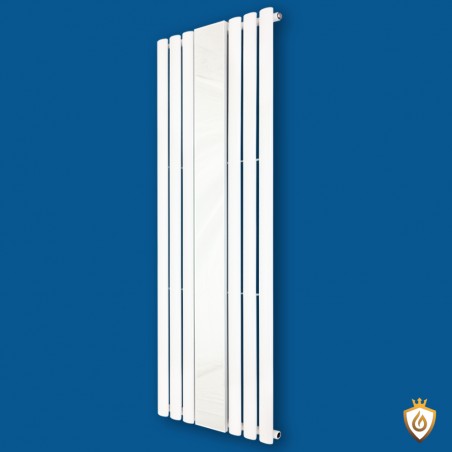 Queen White Mirror Radiator - 499 x 1800mm