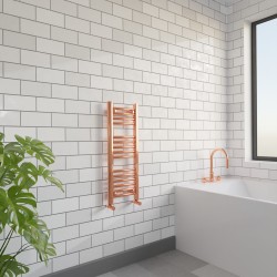 Straight Copper Towel Rail - 300 x 800mm - Insitu