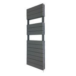 Viceroy Anthracite Double Designer Towel Rail - 500 x 1500mm - 800w Electrical Option