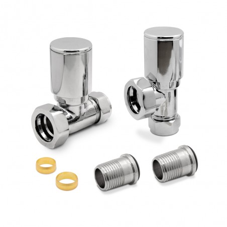 Chrome Radiator Valves Mixed