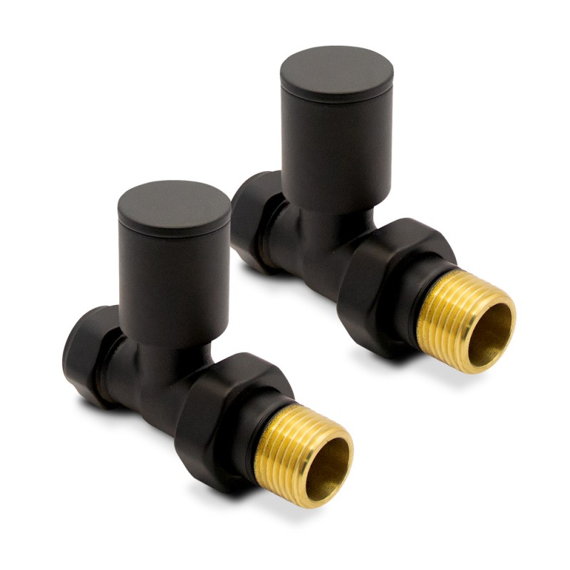 Straight Black Valves Straight Black Valves