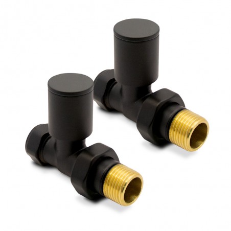 Straight Black Valves