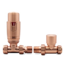 Copper Thermostatic Radiator Valves Straight
