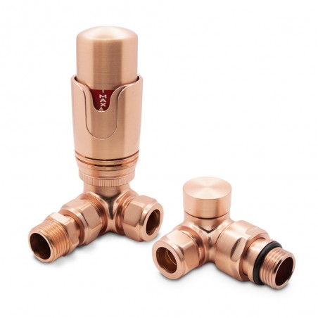 Copper Thermostatic Radiator Valves Corner