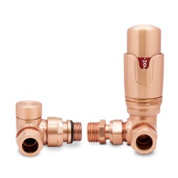 Copper Thermostatic Radiator Valves Corner