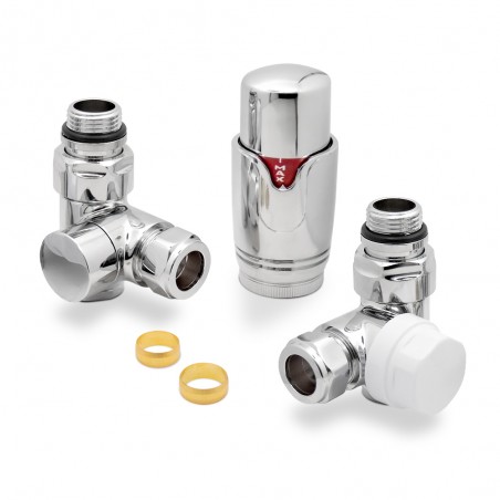 Thermostatic Dual Fuel Radiator Valves Set