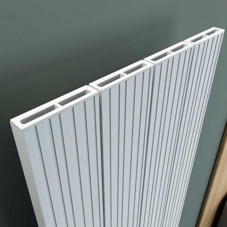 Carisa Boreas M White Aluminium Electric Radiator - 276 x 1800mm - 1500W