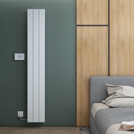 Carisa Boreas M White Aluminium Electric Radiator - 276 x 1800mm - 2000W