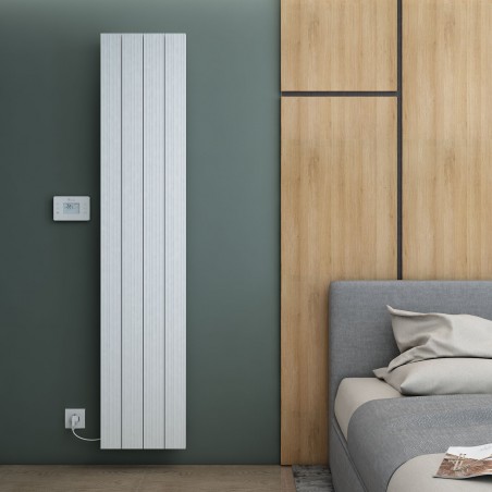 Carisa Boreas M White Aluminium Electric Radiator - 369 x 1800mm - 2500W