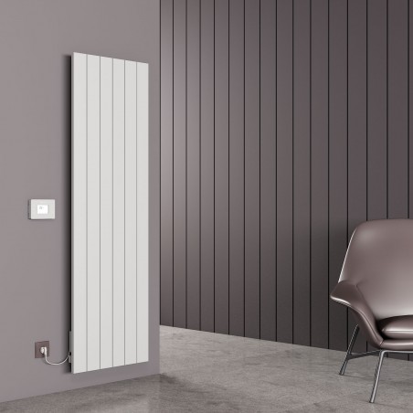 Carisa Boreas N White Aluminium Electric Radiator - 555 x 1800mm - 3000W