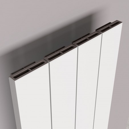 Carisa Boreas N White Aluminium Electric Radiator - 276 x 1800mm - 1500W