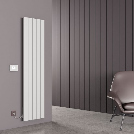 Carisa Boreas N White Aluminium Electric Radiator - 462 x 1800mm - 2500W