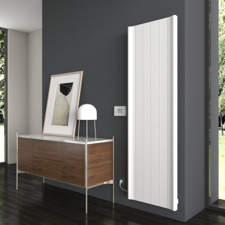 Carisa Boreas B White Aluminium Electric Radiator - 555 x 1800mm - 3000W