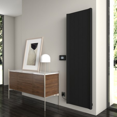 Carisa Boreas B Black Aluminium Electric Radiator - 555 x 1800mm - 3000W