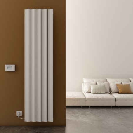 Carisa Boreas S White Aluminium Electric Radiator - 462 x 1800mm - 2500W