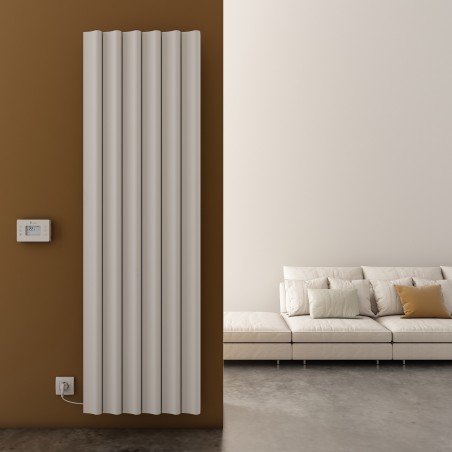 Carisa Boreas S White Aluminium Electric Radiator - 555 x 1800mm - 3000W