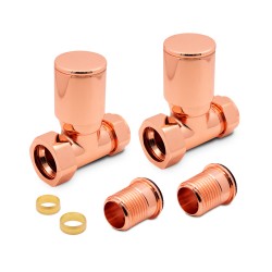 Straight Copper Radiator Valves Components
