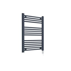 Straight Anthracite Towel Rail - 500 x 800mm - 300w Thermostatic Option