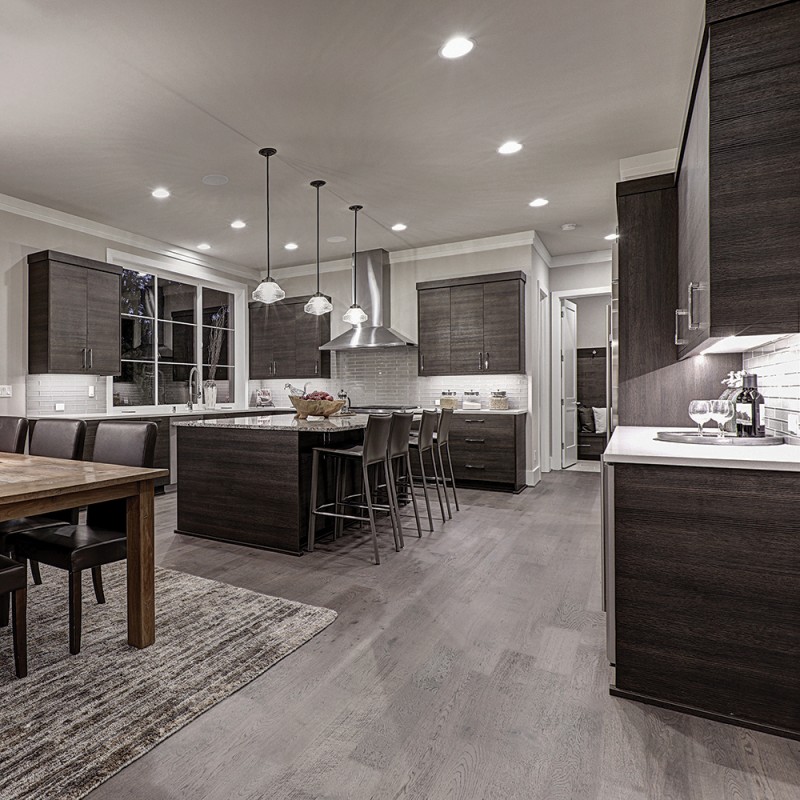 Kraus Rigid Core Luxury Vinyl Tiles - Grasmere Grey - Insitu Kraus Rigid Core Luxury Vinyl Tiles - Grasmere Grey - Insitu