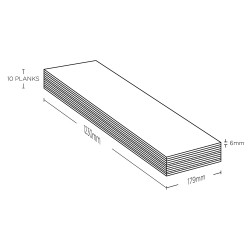 Kraus Rigid Core Luxury Vinyl Tiles - Technical Drawing