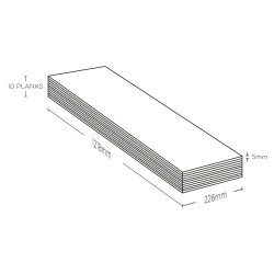 Kraus Rigid Core Refined Luxury Vinyl Tiles - Technical Drawing