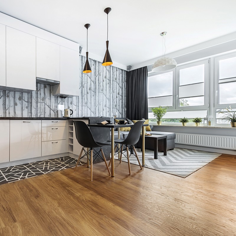 Kraus Rigid Core Refined Luxury Vinyl Tiles - Epping - Insitu Kraus Rigid Core Refined Luxury Vinyl Tiles - Epping - Insitu