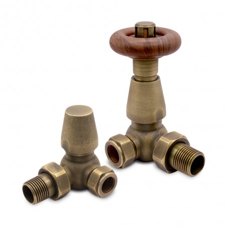 Antique Bronze Traditional Thermostatic Radiator Valves Corner