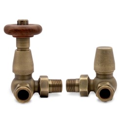 Antique Bronze Traditional Thermostatic Radiator Valves Corner