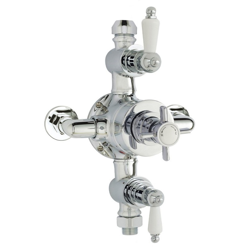 Edwardian Triple Thermostatic Shower Valve Edwardian Triple Thermostatic Shower Valve
