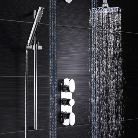 Chrome Round Fixed Shower Head 200mm
