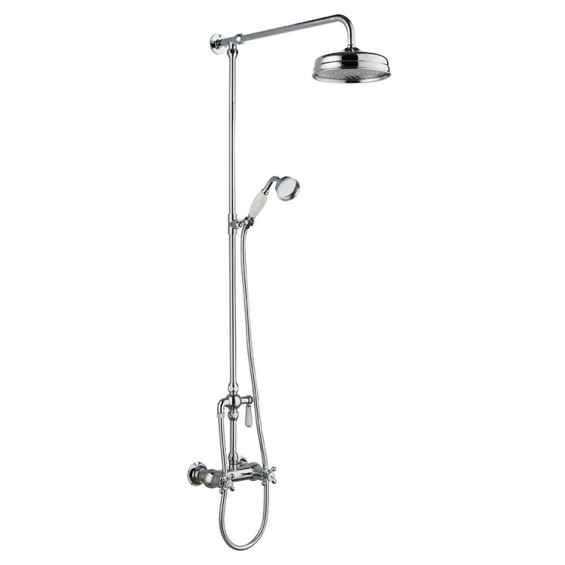 Traditional Thermostatic Shower Valve and Rigid Riser Kit with Diverter Traditional Thermostatic Shower Valve and Rigid Riser Kit with Diverter