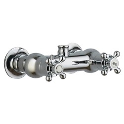 Traditional Thermostatic Shower Valve and Rigid Riser Kit with Diverter