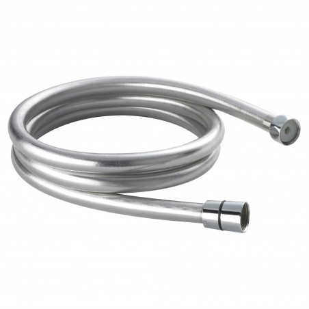 1.5M Smooth Silver Shower Flex Hose
