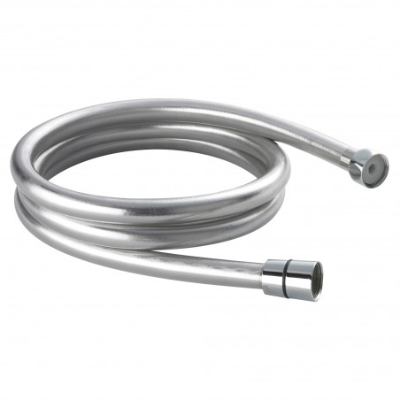 1.5M Smooth Silver Shower Flex Hose