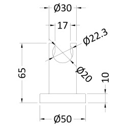 Luxury Wall Bracket - Technical Drawing