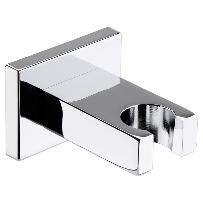 Chrome Square Wall Bracket For Shower Handsets