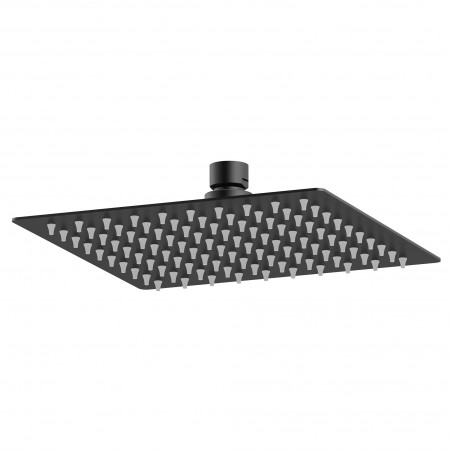 Matt Black Square Shower Fixed Head 200mm