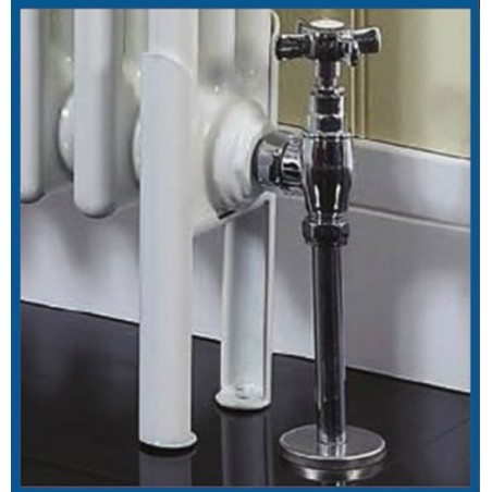 300mm Chrome Radiator Pipe & Collars